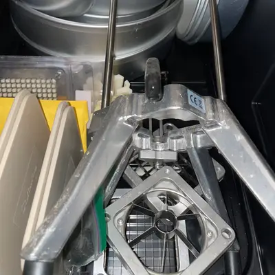 Mandoline and fry-cutter set