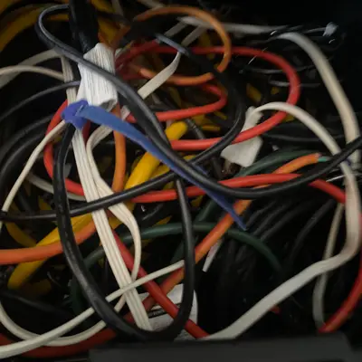 Half-built cables bin