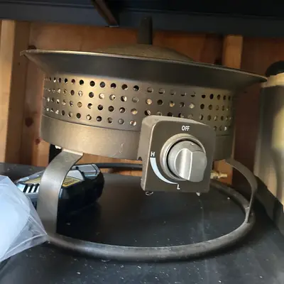 Portable propane fire pit