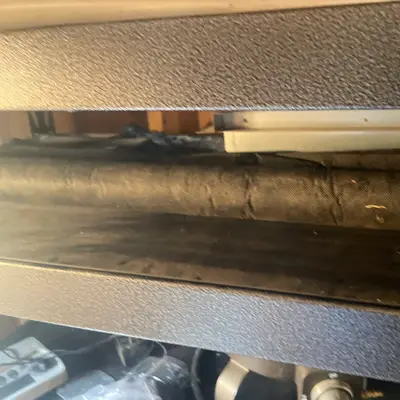 Black fabric roll