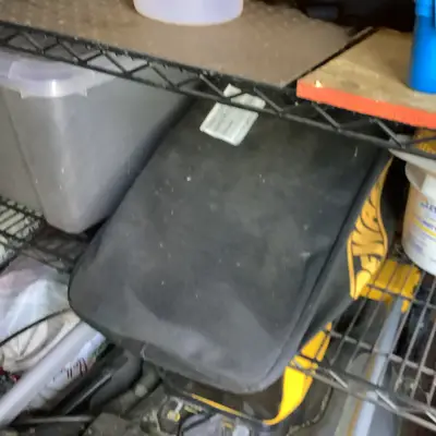 Black soft-sided storage case