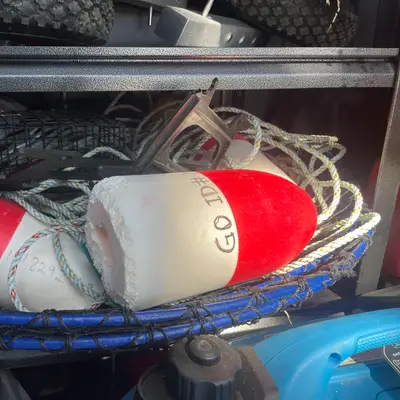 Crab pot buoys & trap line
