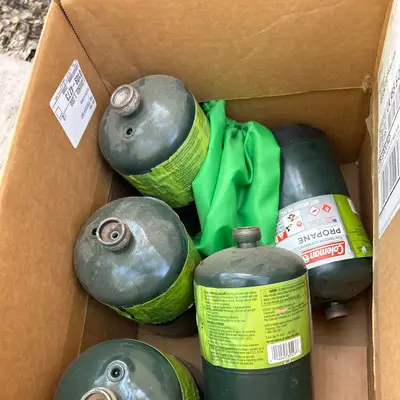 Coleman 1-lb propane cylinders