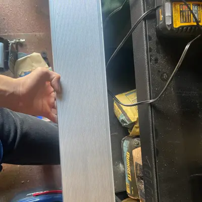 Aluminum trim / door track profile