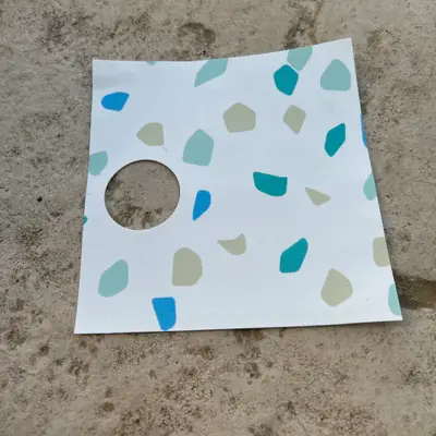 Decorative Panel with Round Hole