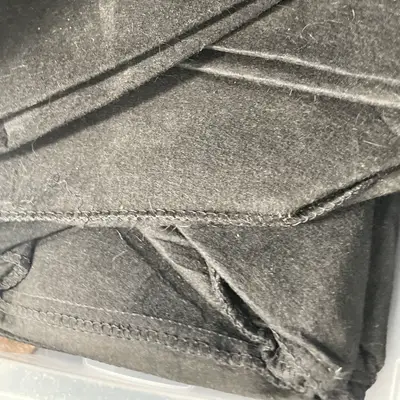 Black fabric grow bags
