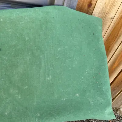 Green canvas tarp