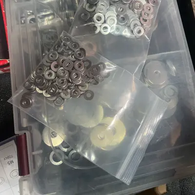 Assorted washers bin