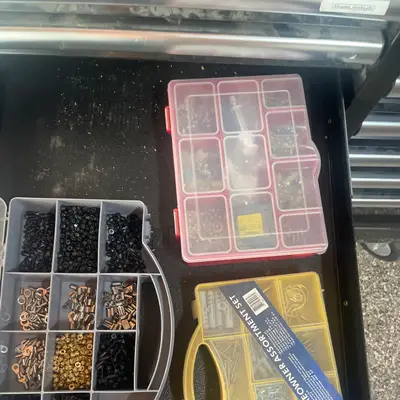 Assorted fastener & hardware organizers