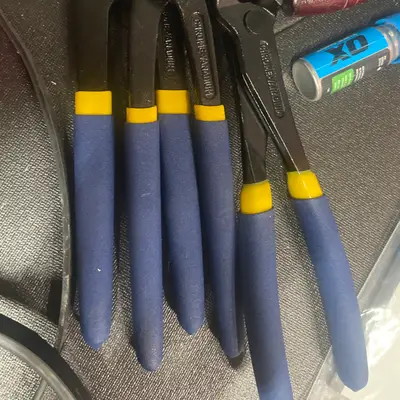 Assortment of awls, scribes & cutting pliers