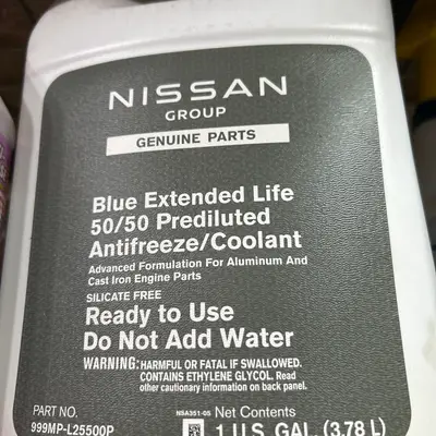 Nissan Blue Long Life Coolant/Antifreeze (1 gal)