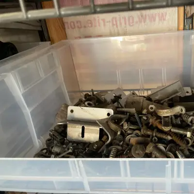 Bin of Assorted Hardware