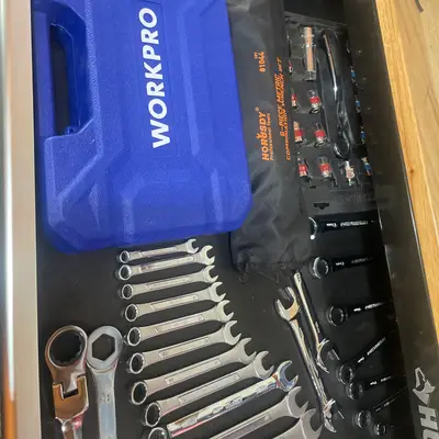 WORKPRO combination wrench & socket set