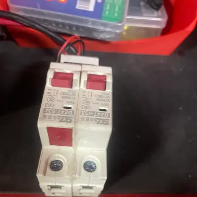 DIN-rail circuit breakers DZ47-63Z C63 (pair)