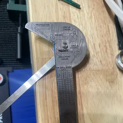 Stainless steel protractor and angle finder