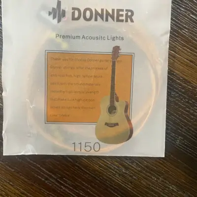 Donner acoustic guitar strings (light, 1150)